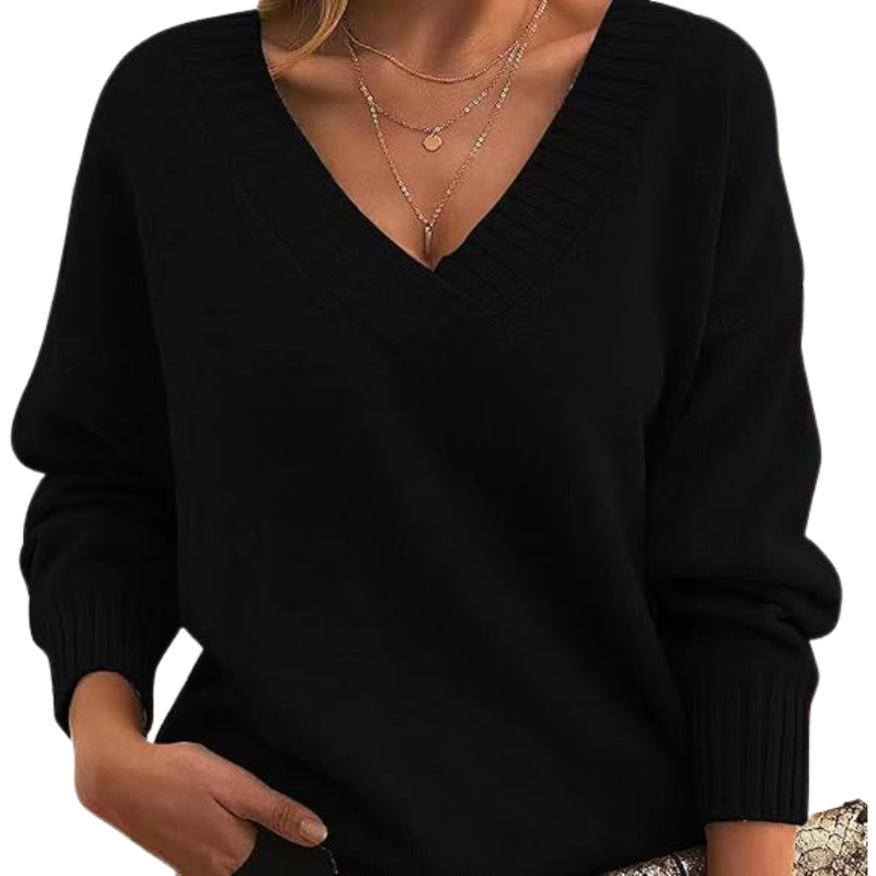 Christl - Eleganter V-Ausschnitt Cashmere-Pullover