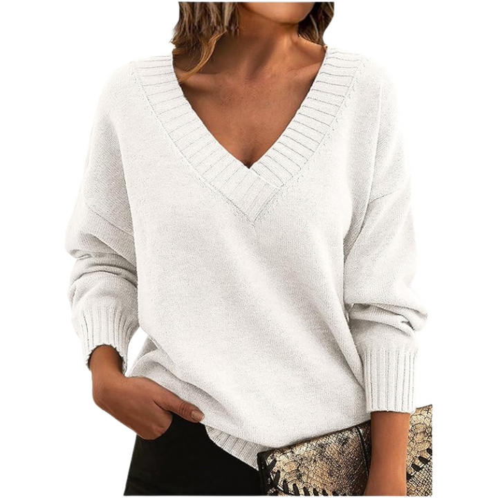 Christl - Eleganter V-Ausschnitt Cashmere-Pullover