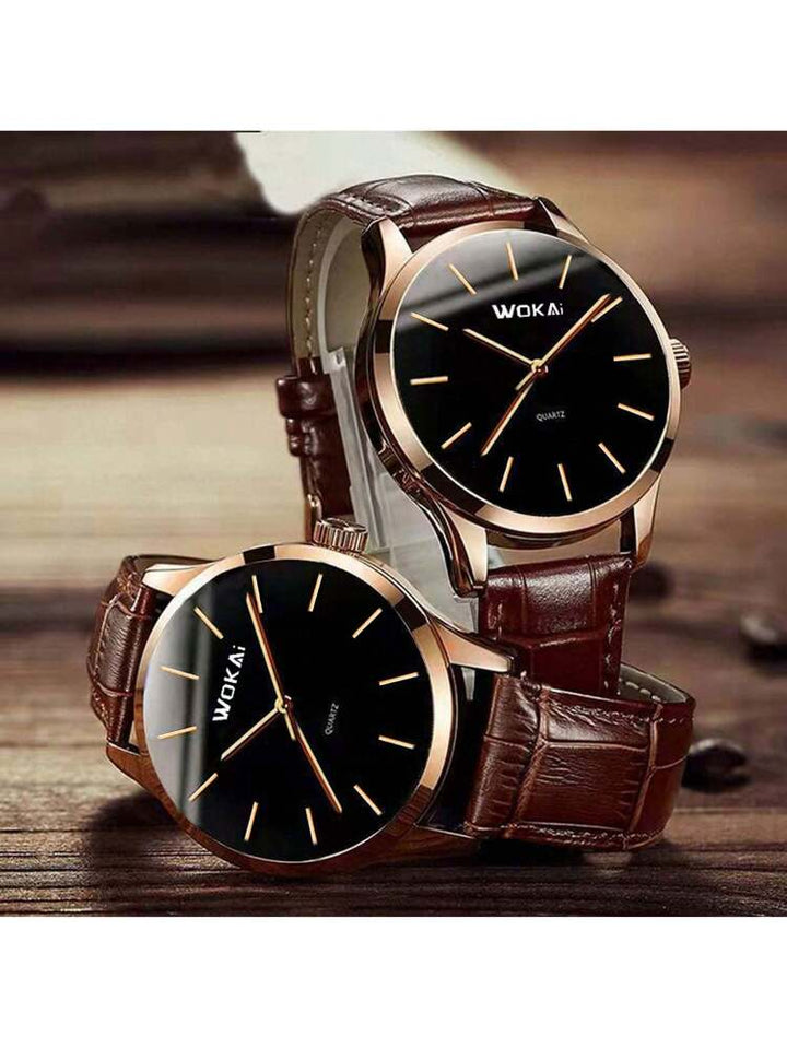 Rose Gold Casual Quartz Uhr