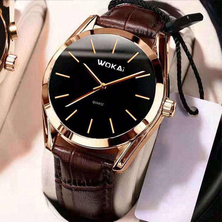 Rose Gold Casual Quartz Uhr