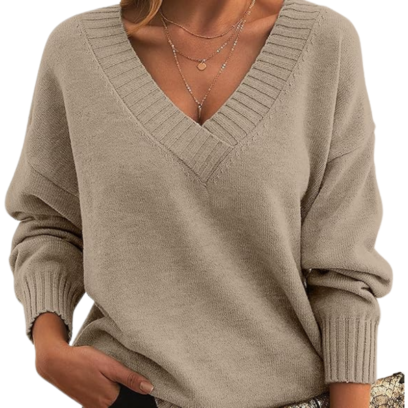 Christl - Eleganter V-Ausschnitt Cashmere-Pullover