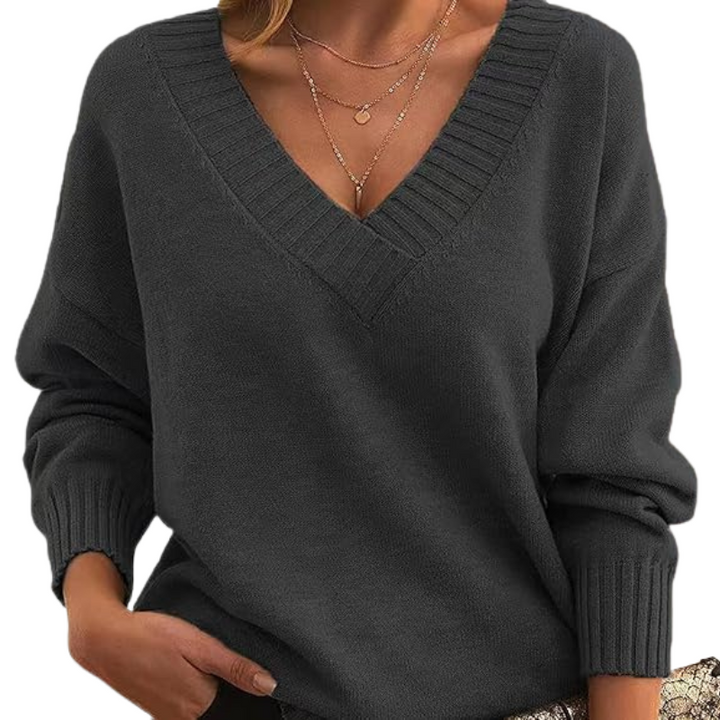 Christl - Eleganter V-Ausschnitt Cashmere-Pullover