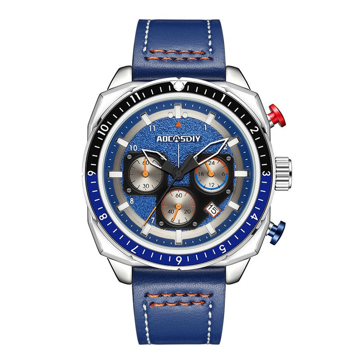 Luxus Wasserdichter Chronograph Sport Quarz Uhr