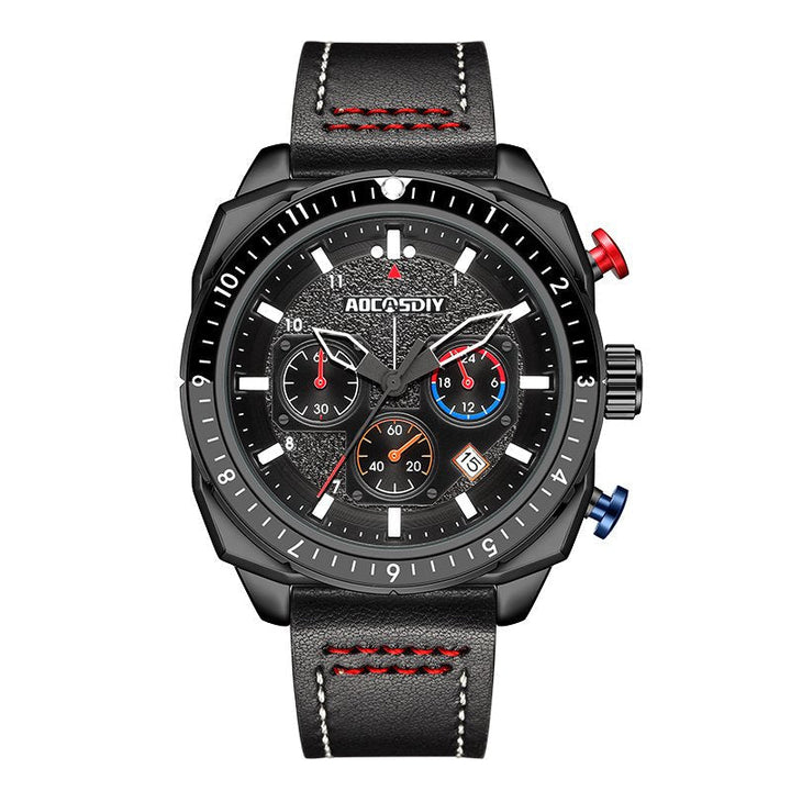 Luxus Wasserdichter Chronograph Sport Quarz Uhr