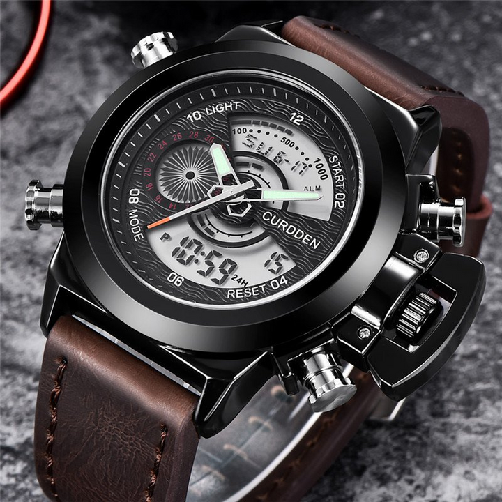 Dual Time Fashion Chronograph Uhr