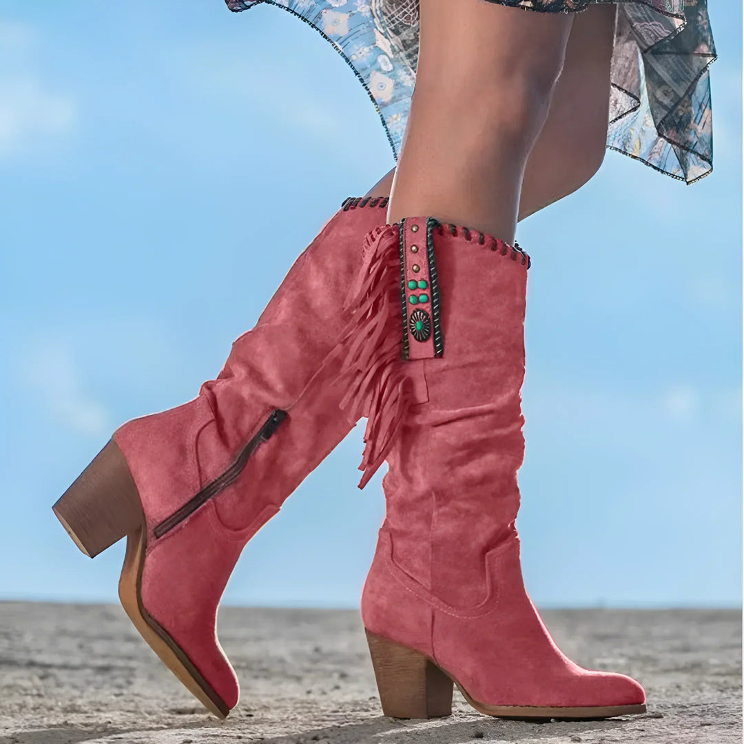 Marnie™ | Cowboystiefel aus echtem Leder