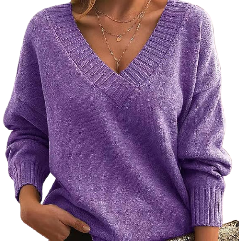 Christl - Eleganter V-Ausschnitt Cashmere-Pullover