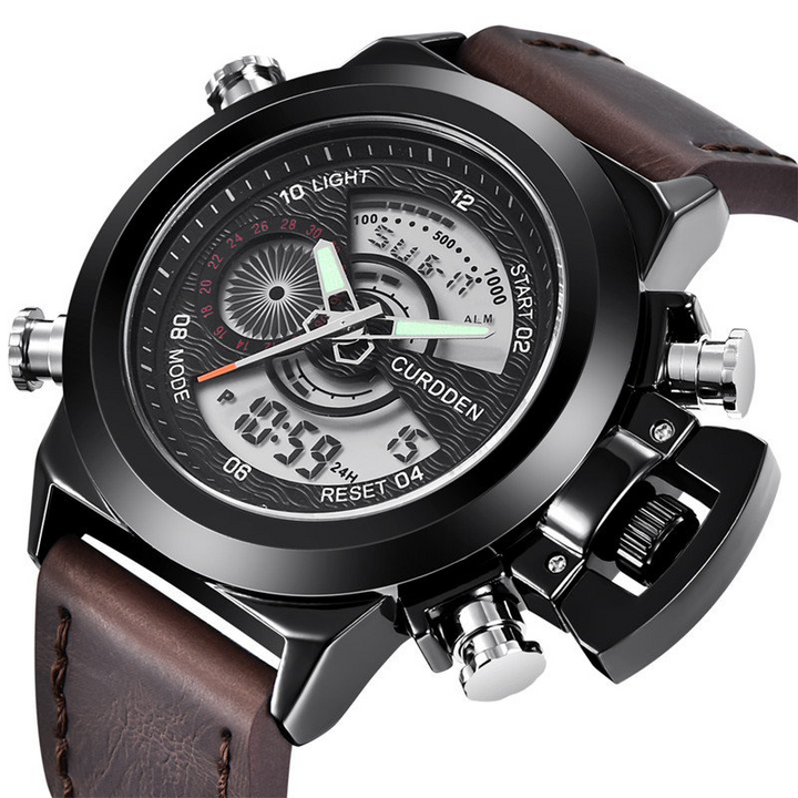 Dual Time Fashion Chronograph Uhr