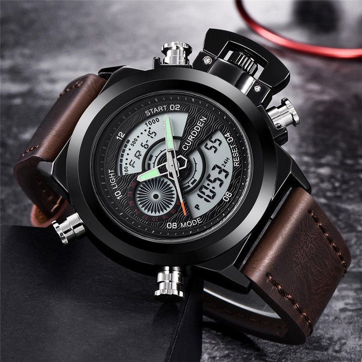 Dual Time Fashion Chronograph Uhr