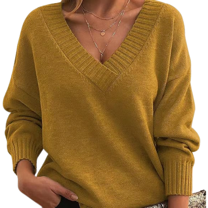 Christl - Eleganter V-Ausschnitt Cashmere-Pullover