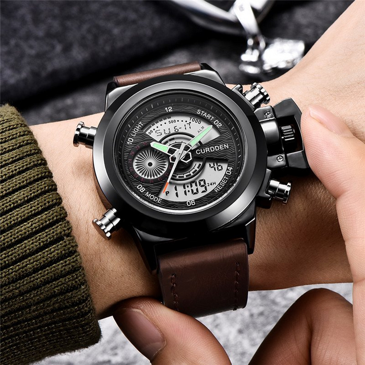 Dual Time Fashion Chronograph Uhr