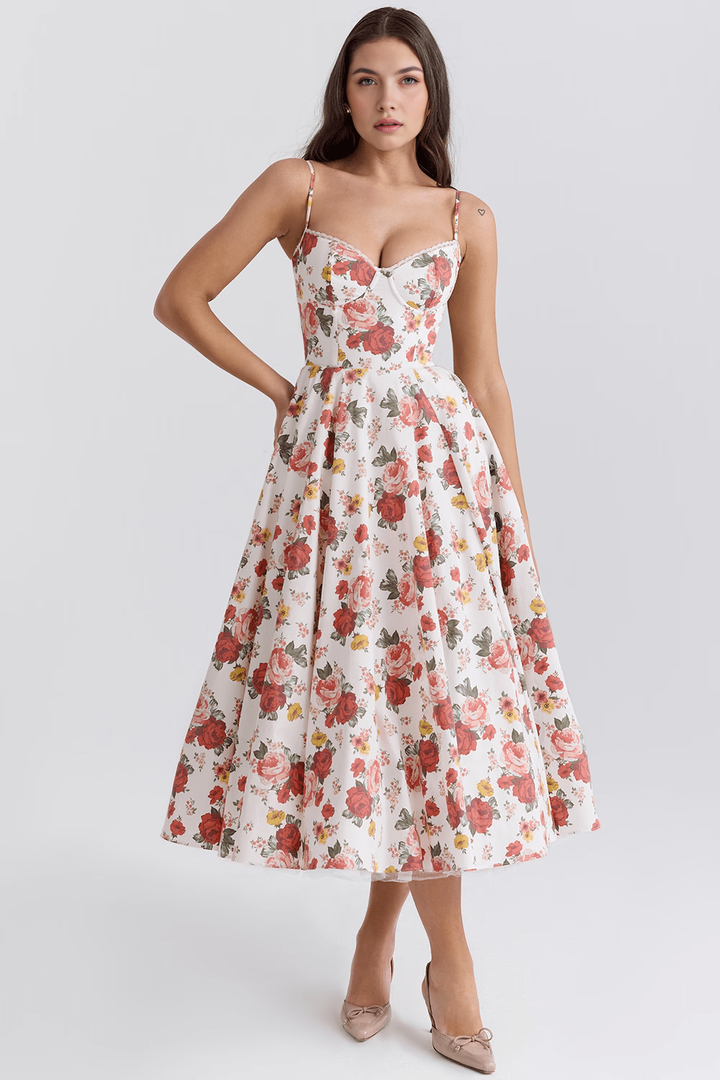 Midikleid Elisa – doppellagiges Design aus Polyester