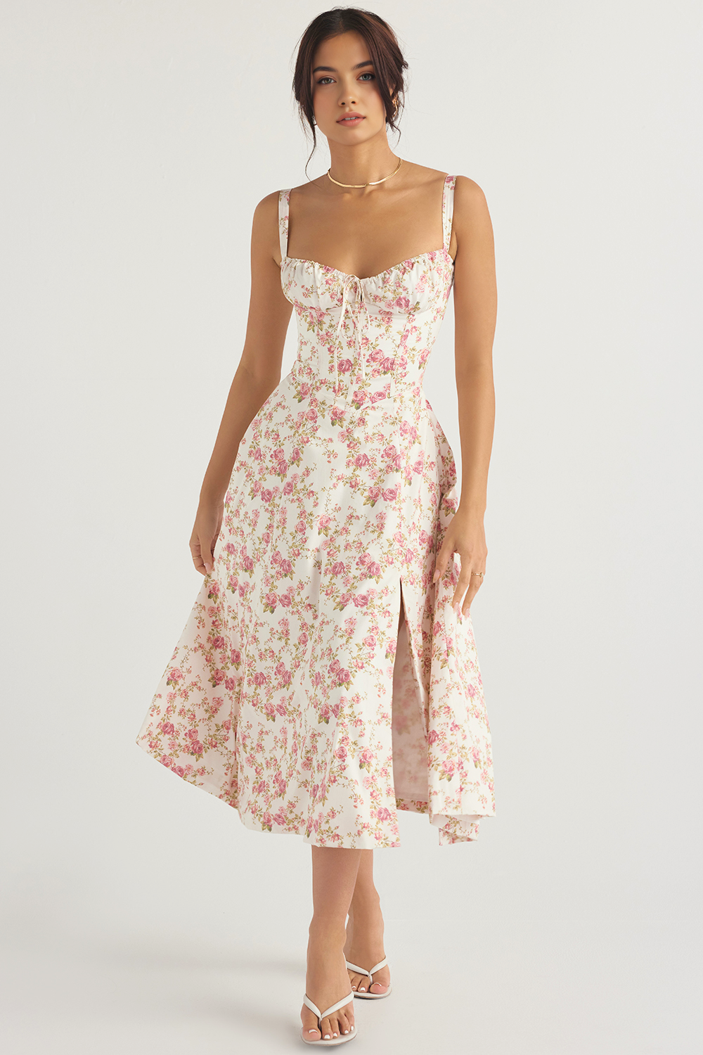 Midikleid Anna | mit Bustier-Oberteil aus Polyester