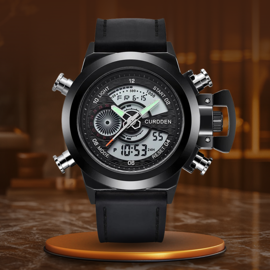 Dual Time Fashion Chronograph Uhr