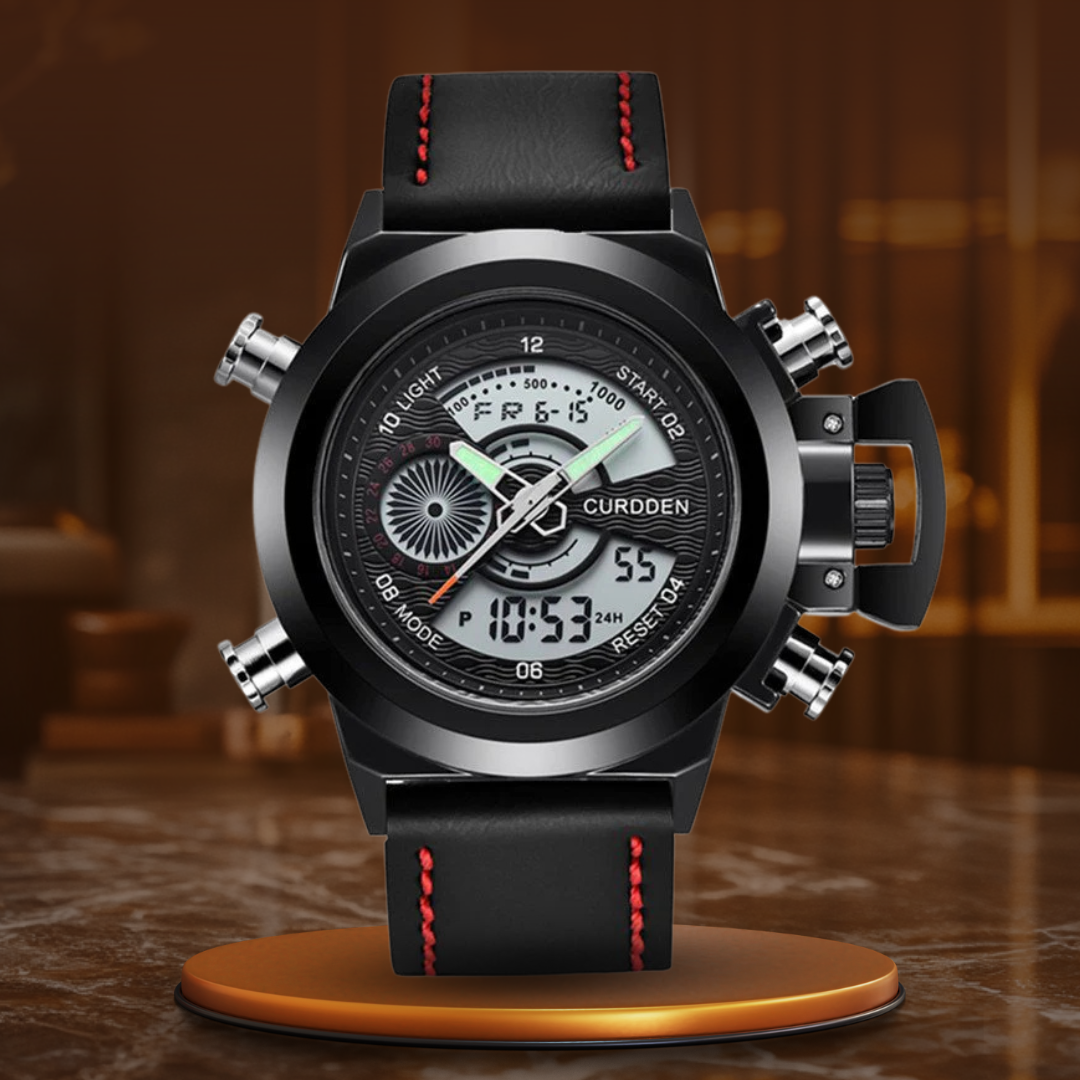 Dual Time Fashion Chronograph Uhr