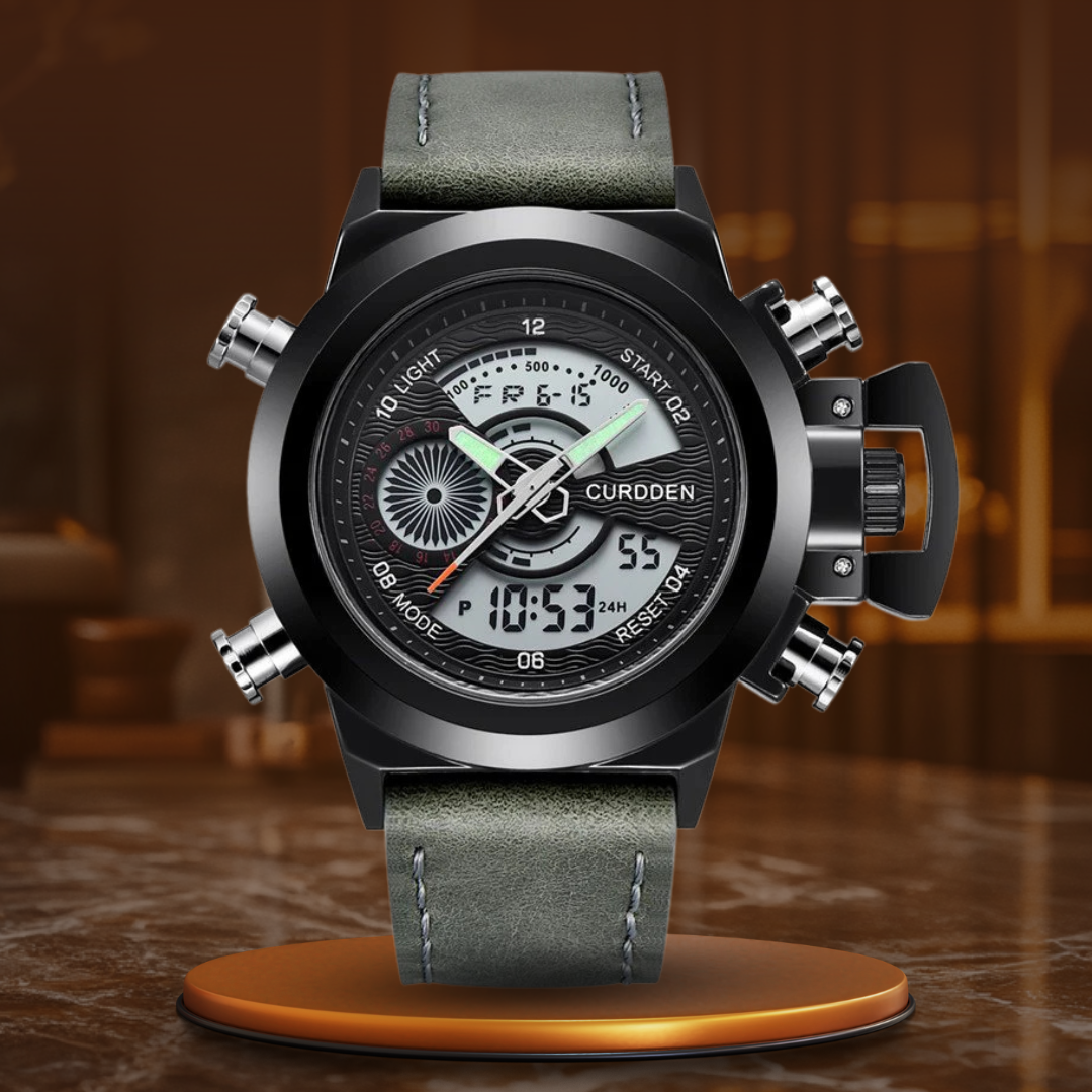 Dual Time Fashion Chronograph Uhr