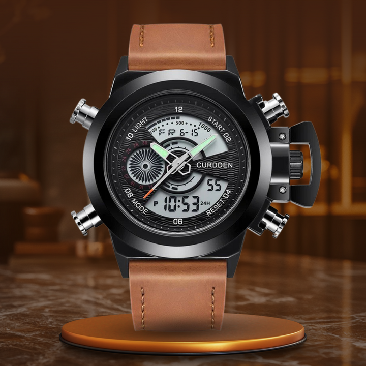 Dual Time Fashion Chronograph Uhr