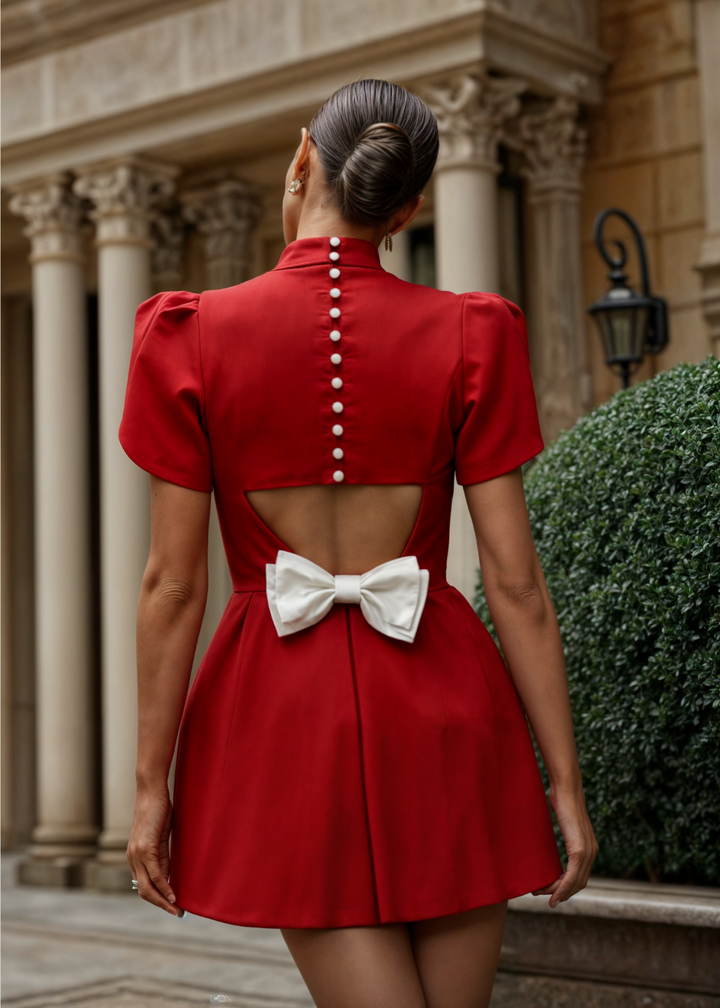 Leah | Minikleid mit Schleife