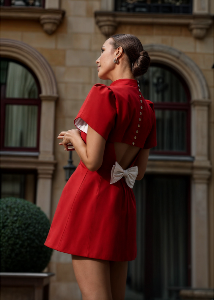 Leah | Minikleid mit Schleife