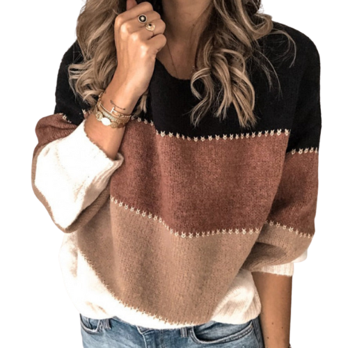 Carolien - Bunt Gestreifter Pullover