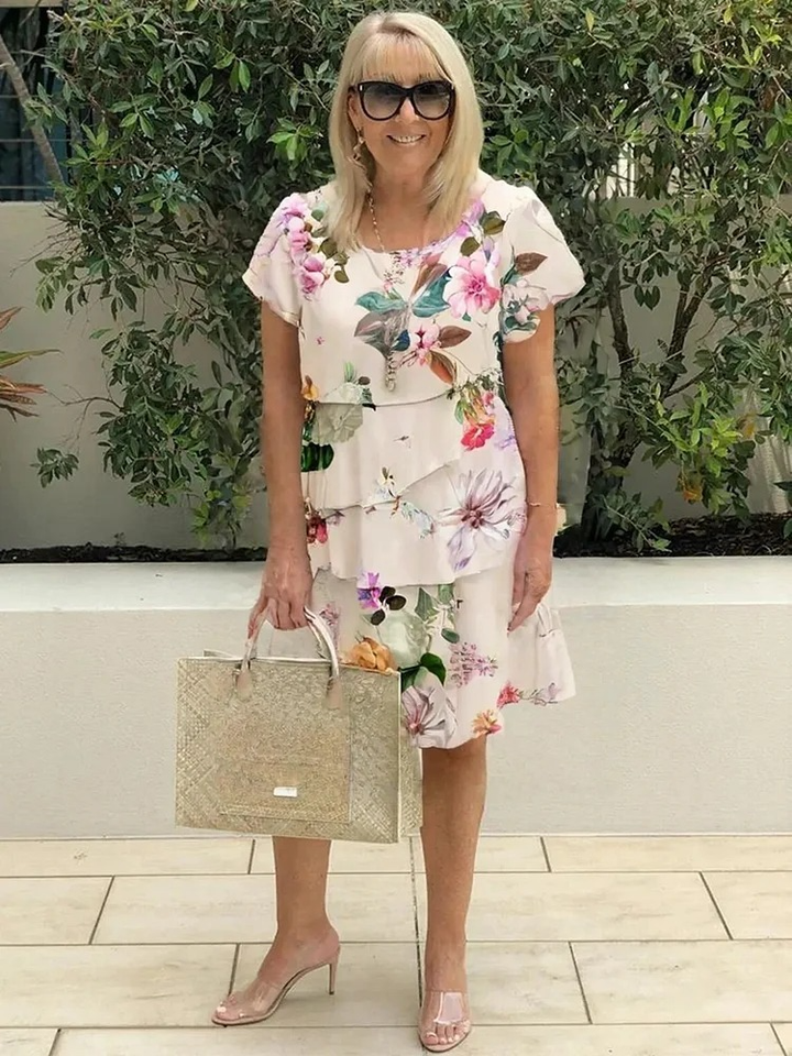 Émilie | Elegantes Kleid mit Blumen