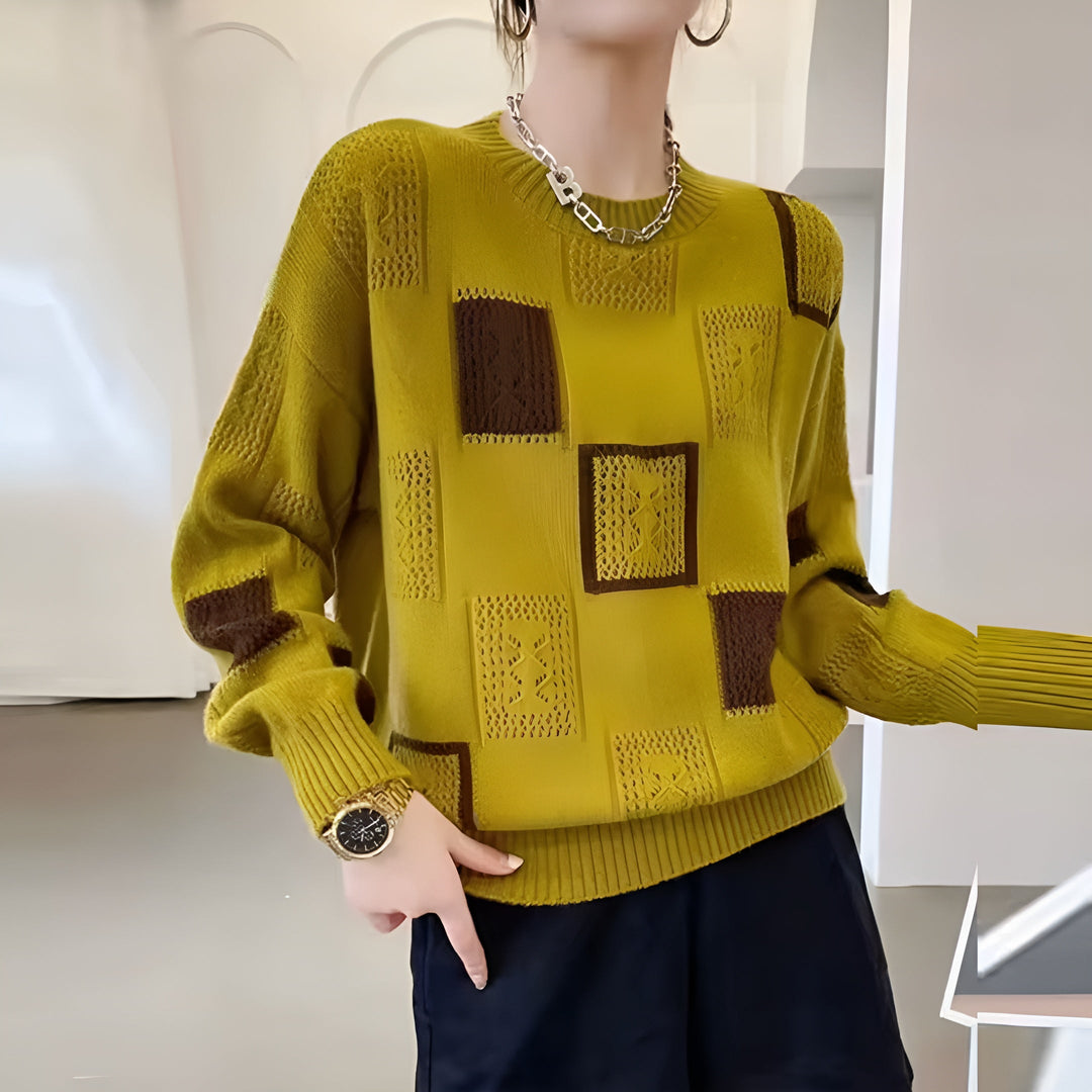 Manuela - Luxuriöser Pullover mit Motiv