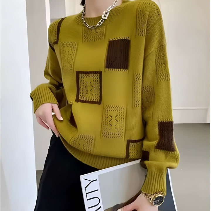 Manuela - Luxuriöser Pullover mit Motiv