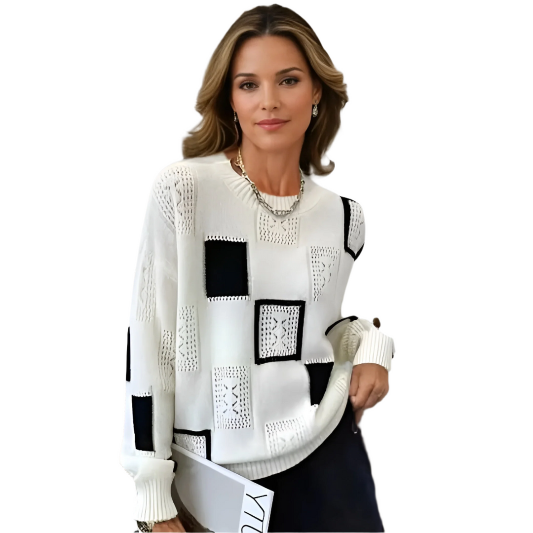 Manuela - Luxuriöser Pullover mit Motiv