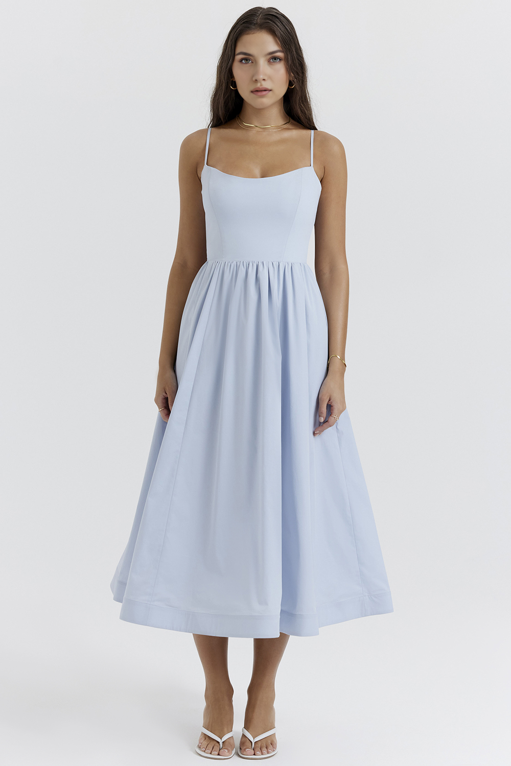 Midikleid Clara – klassisches Design aus Polyester