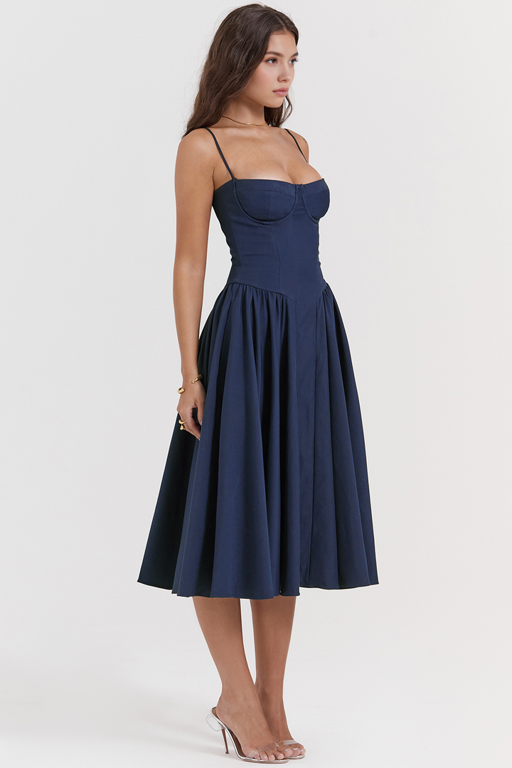 Midikleid Julia – mit Rüschen aus Polyester, romantischer Stil