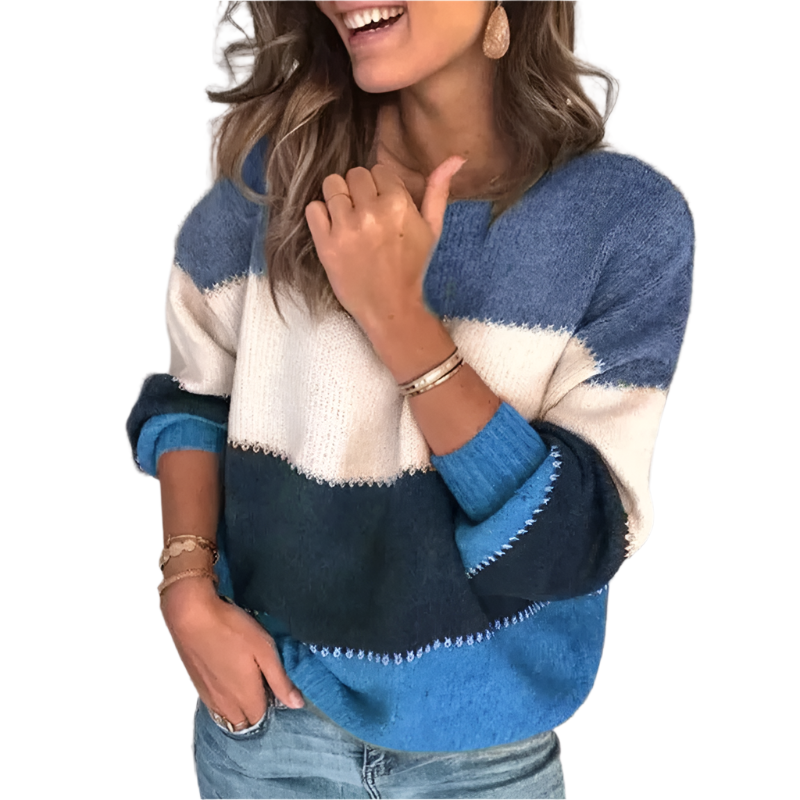 Carolien - Bunt Gestreifter Pullover